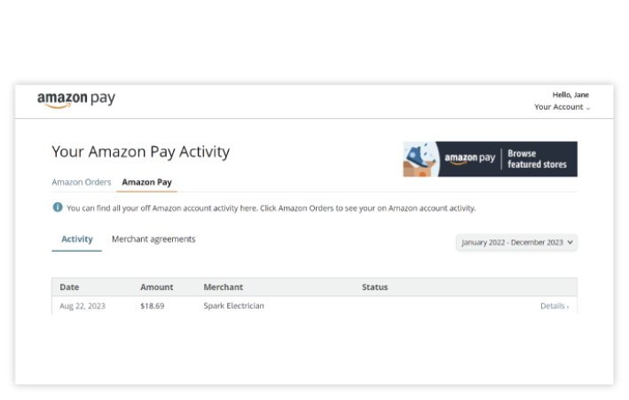 Amazon Pa Pay Invoices with Amazon - Amazon Pay