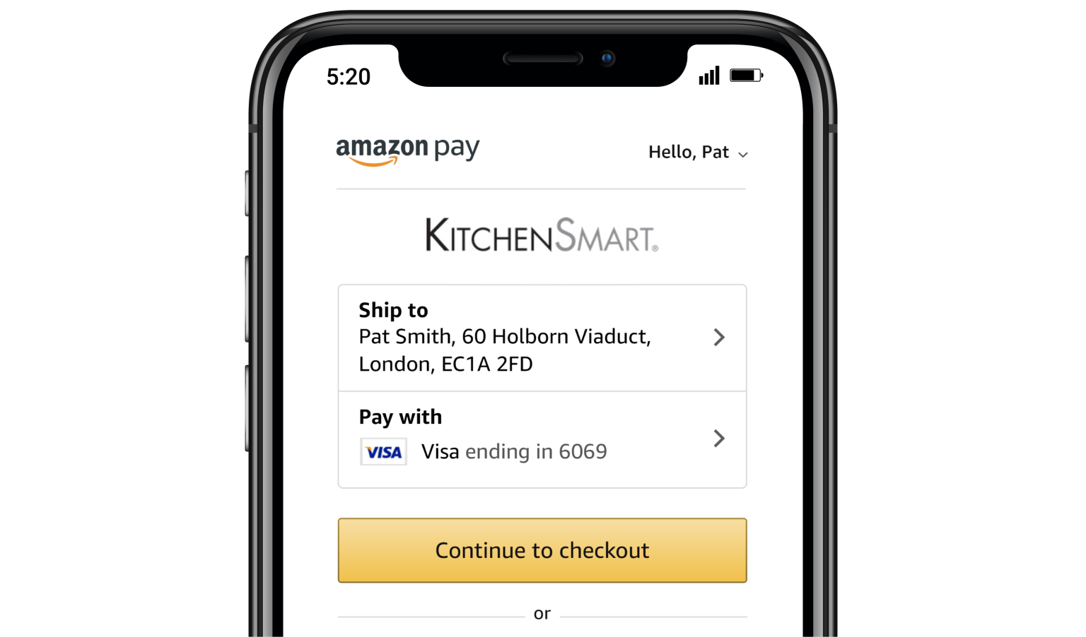 Amazon Check Example Streamline the customer experience with Amazon Pay Checkout v2
